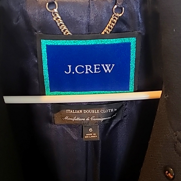 J. Crew Lady Day Coat in Italian Double Cloth Wool with Thinsulate - Black - 6 - Picture 5 of 9